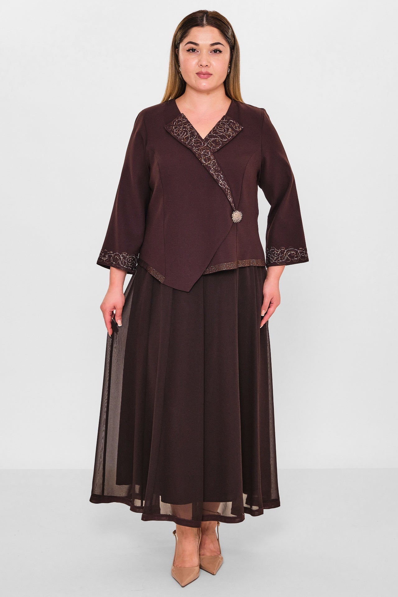 Gumanize - Plus Size Dress (GMZ2025-520-1996) - 8690200102622
