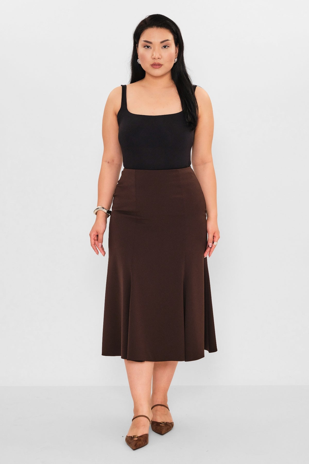Elitline - Plus Size Skirt (ELT26Y2-525-426) - 8690200103032