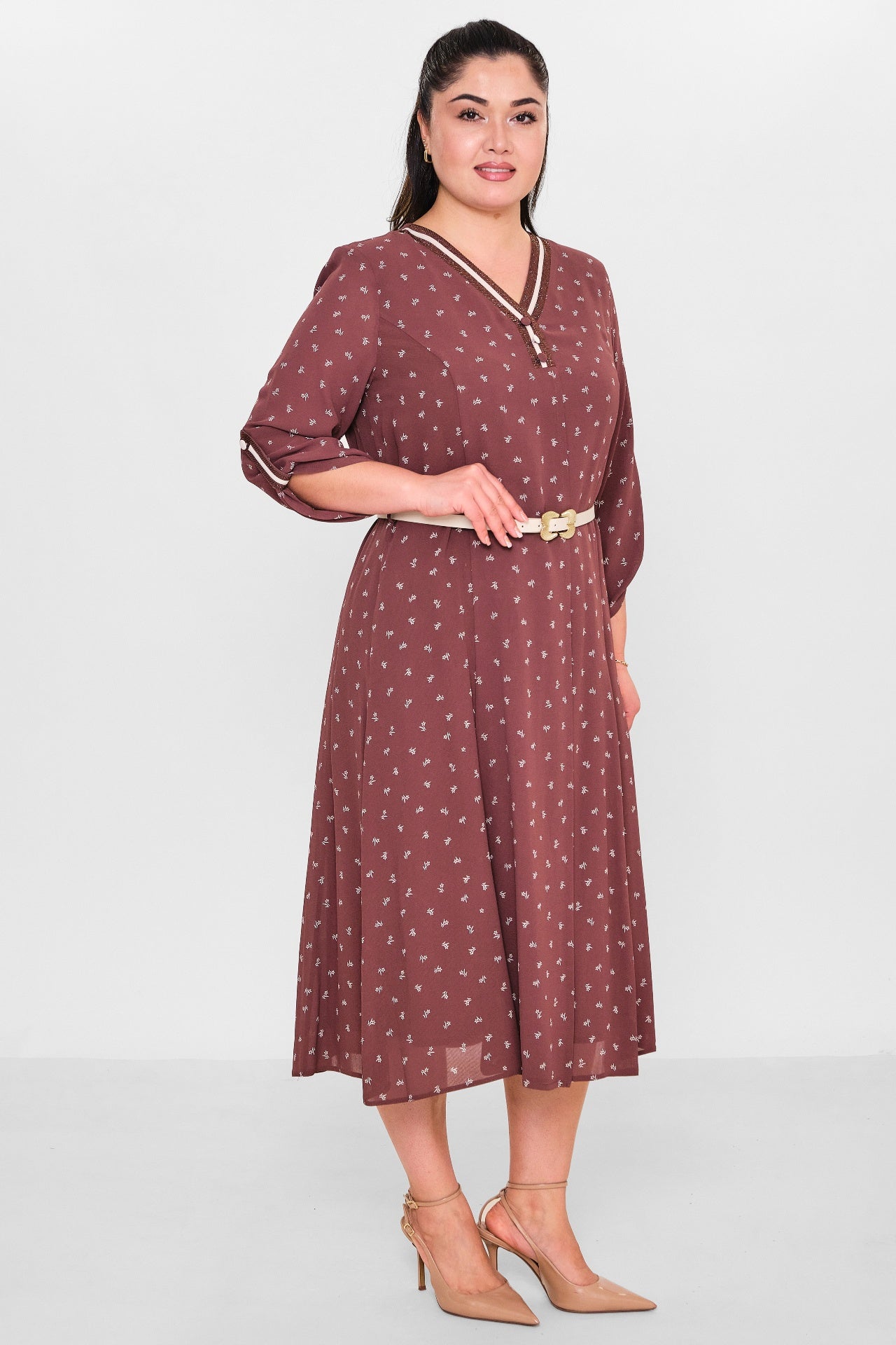 Gumanize - Plus Size Dress (GMZ2025-451-7617) - 8690200103087