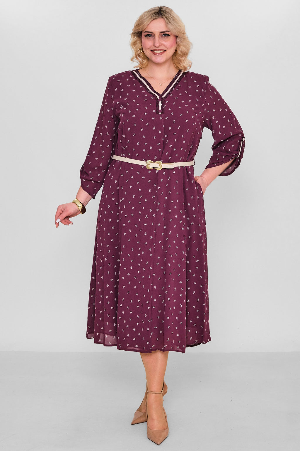 Gumanize - Extended Plus Size Dress (GMZ2025-818-7617) - 8690200103094