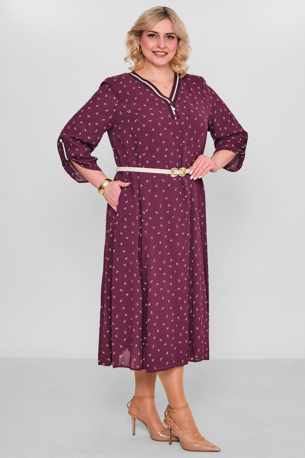 Gumanize - Extended Plus Size Dress (GMZ2025-818-7617) - 8690200103094