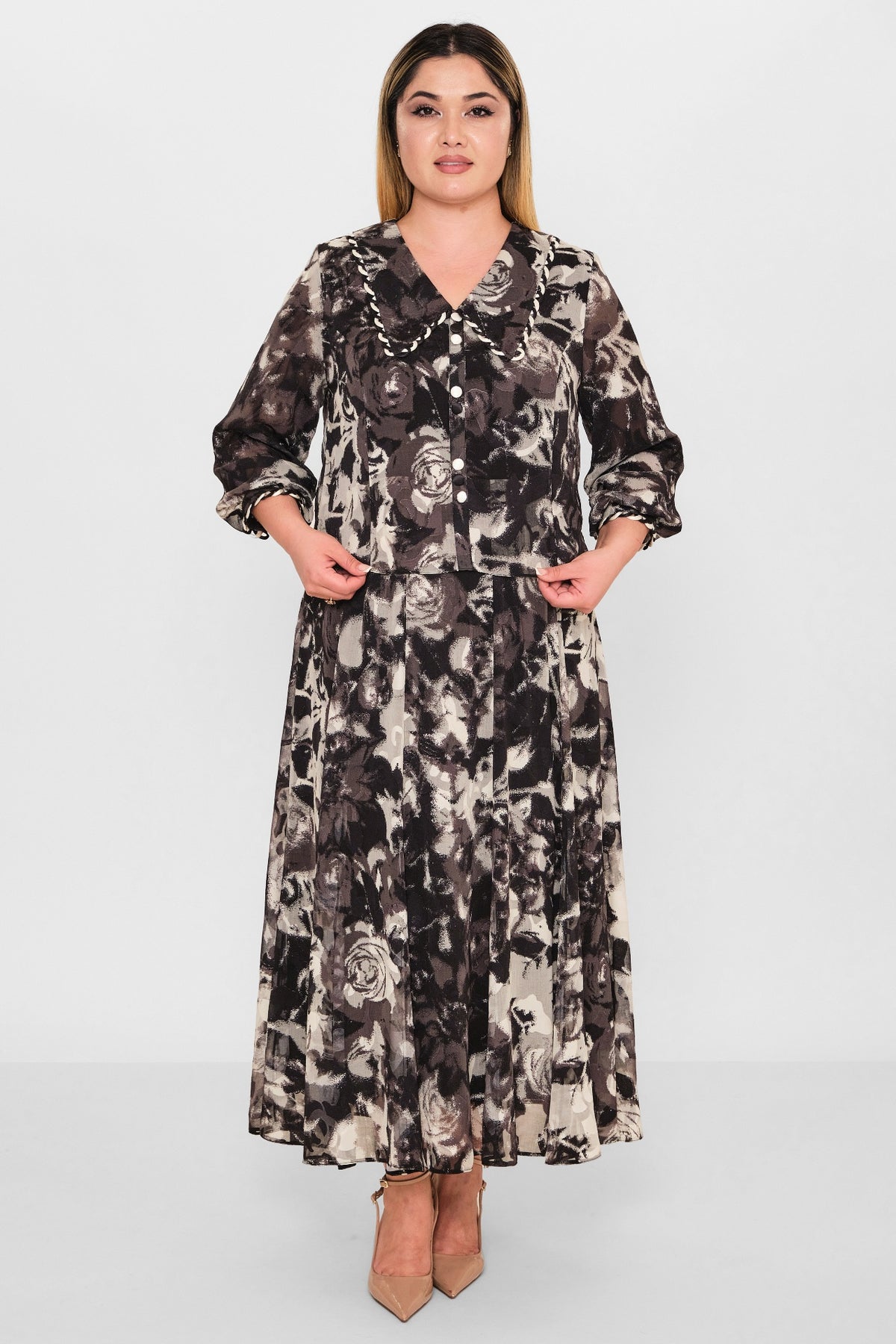 Gumanize - Plus Size Dress (GMZ2026-110-8004) - 8690200103124