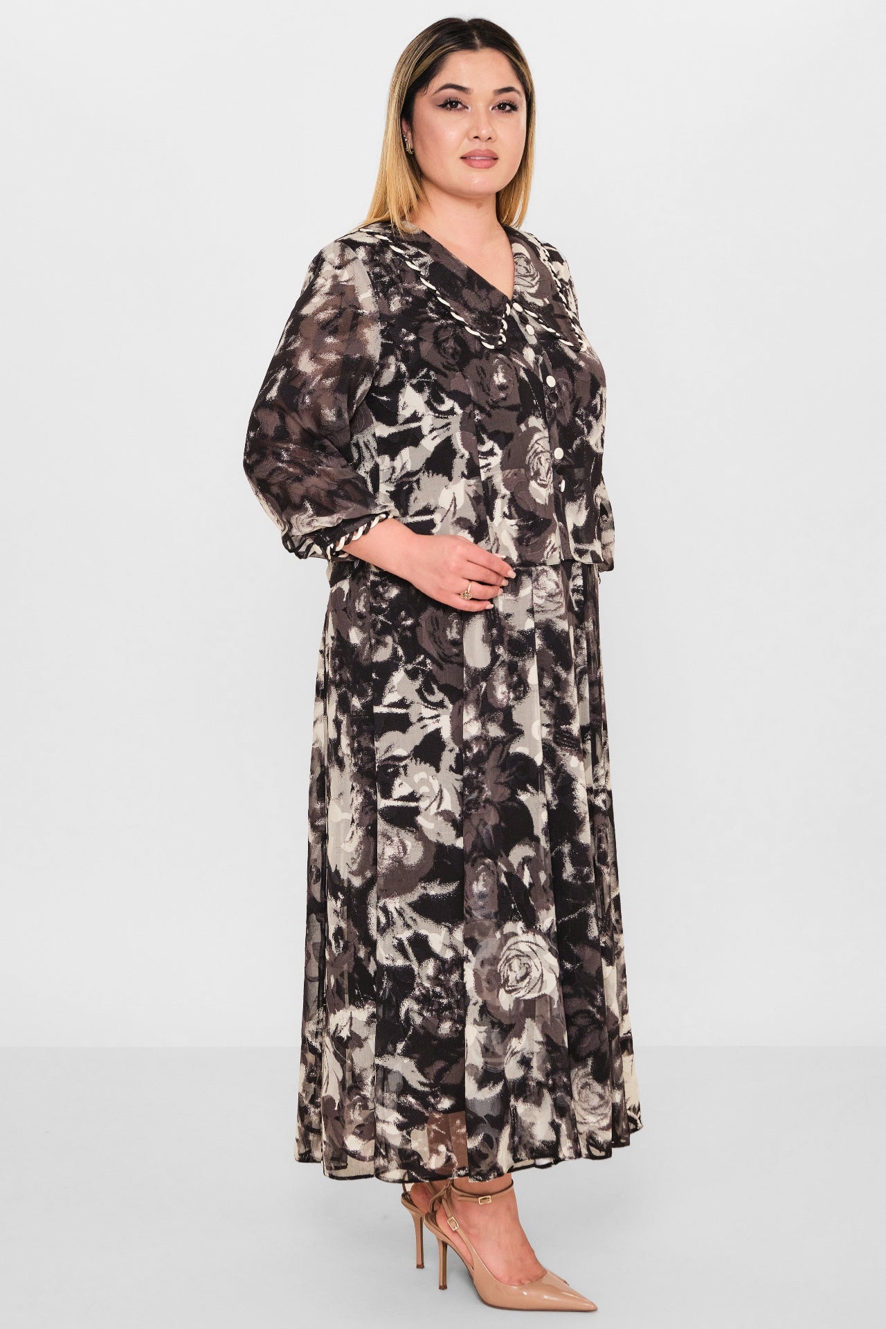 Gumanize - Plus Size Dress (GMZ2026-110-8004) - 8690200103124