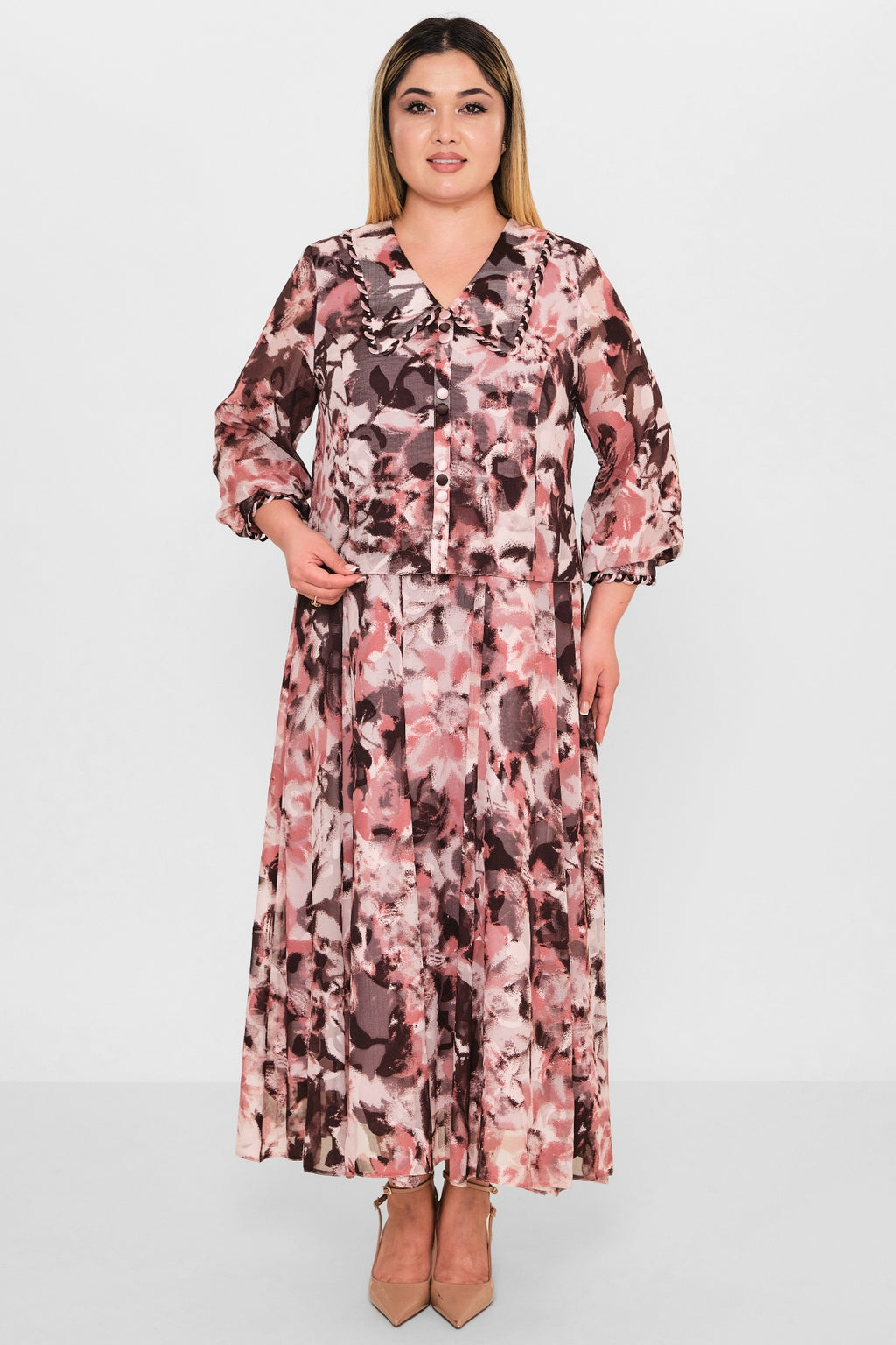 Gumanize - Plus Size Dress (GMZ2026-110-8004) - 8690200103131