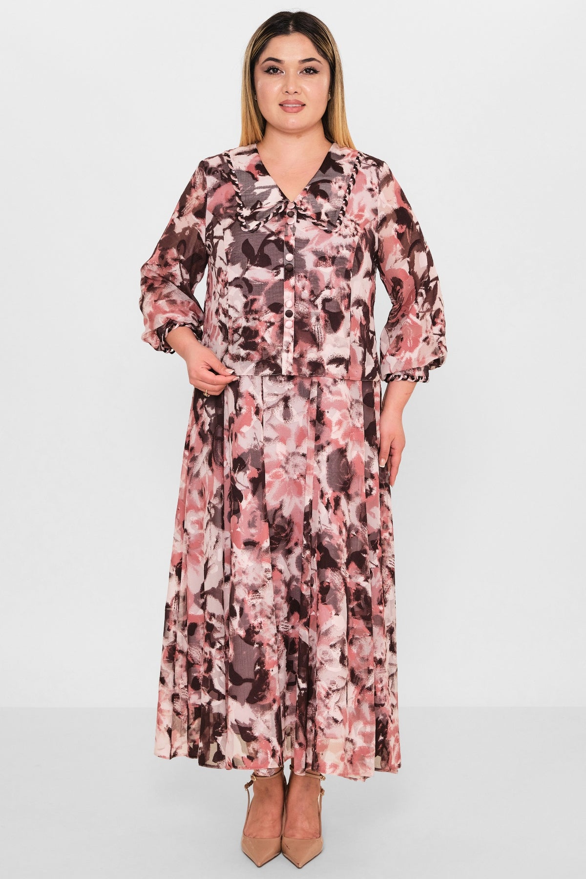 Gumanize - Plus Size Dress (GMZ2026-110-8004) - 8690200103131