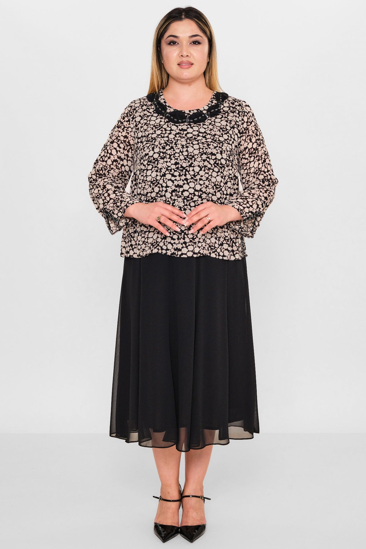 Gumanize - Plus Size Dress (GMZ2026-544-8078) - 8690200103223