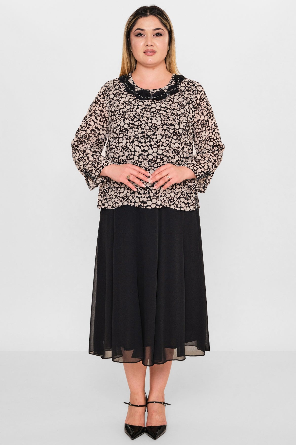 Gumanize - Plus Size Dress (GMZ2026-544-8078) - 8690200103223