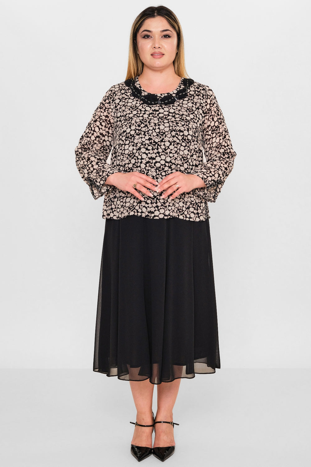 Gumanize - Plus Size Dress (GMZ2026-544-8078) - 8690200103223