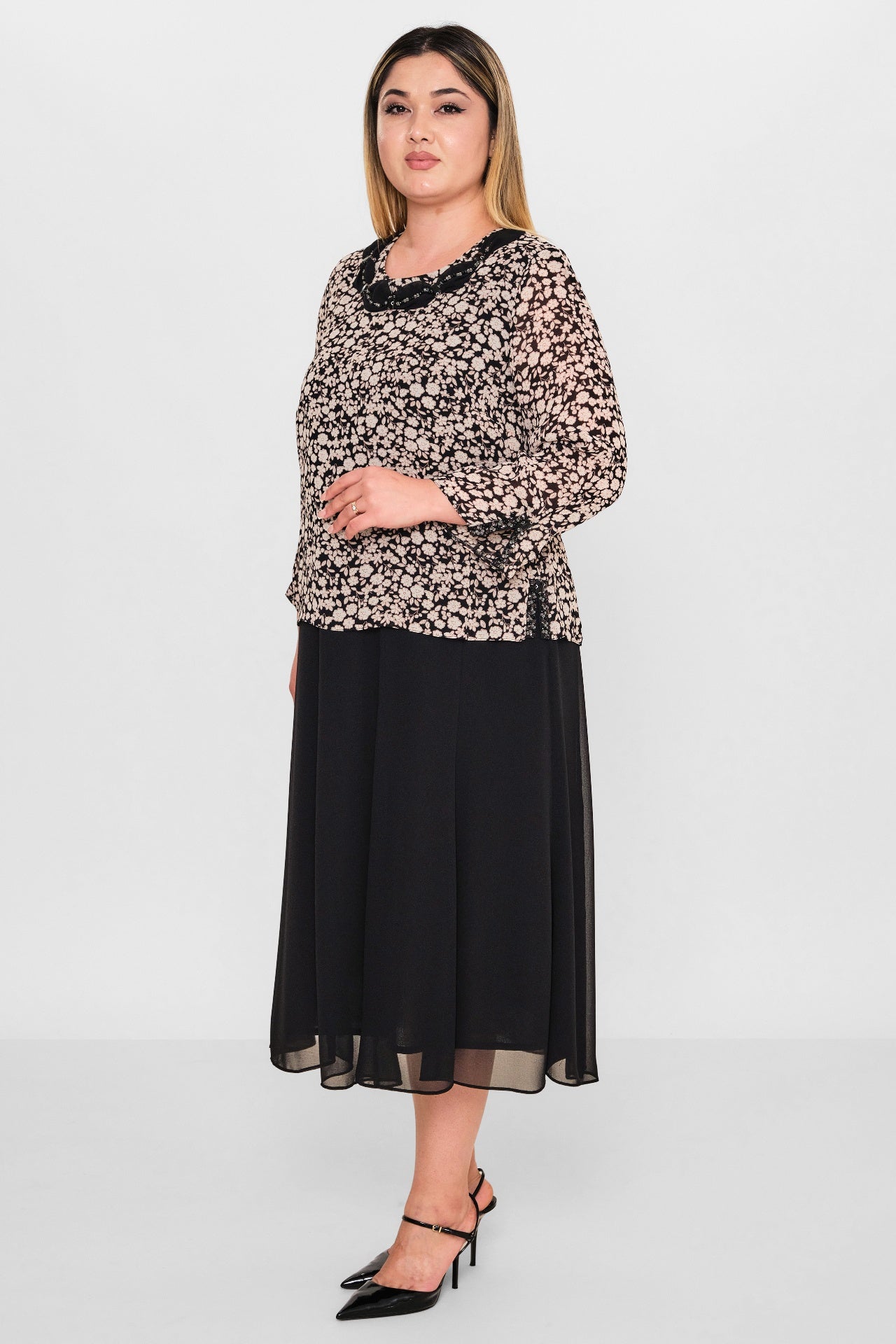 Gumanize - Plus Size Dress (GMZ2026-544-8078) - 8690200103223