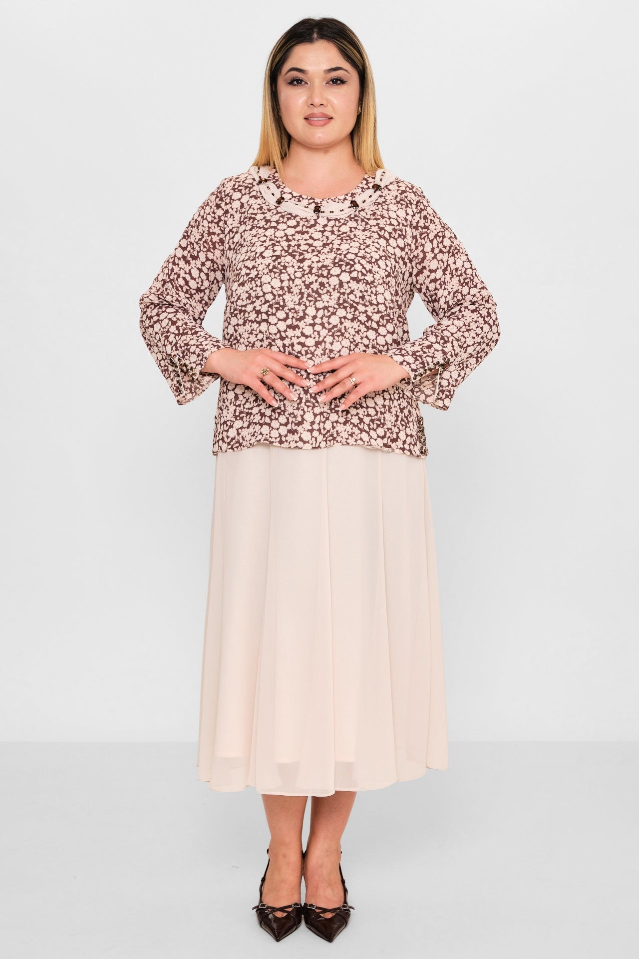 Gumanize - Plus Size Dress (GMZ2026-544-8078) - 8690200103230