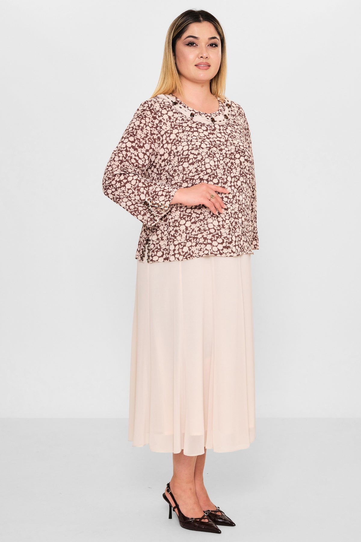 Gumanize - Plus Size Dress (GMZ2026-544-8078) - 8690200103230
