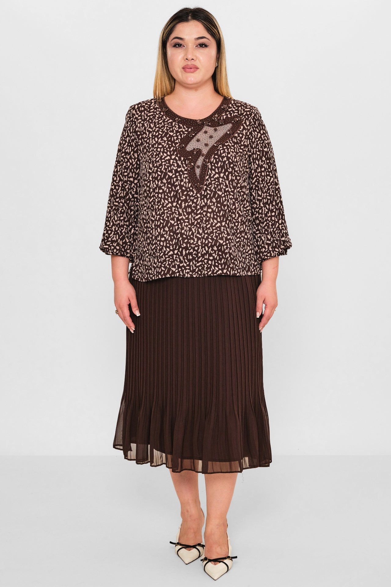 Gumanize - Plus Size Dress (GMZ2026-563-7968) - 8690200103254