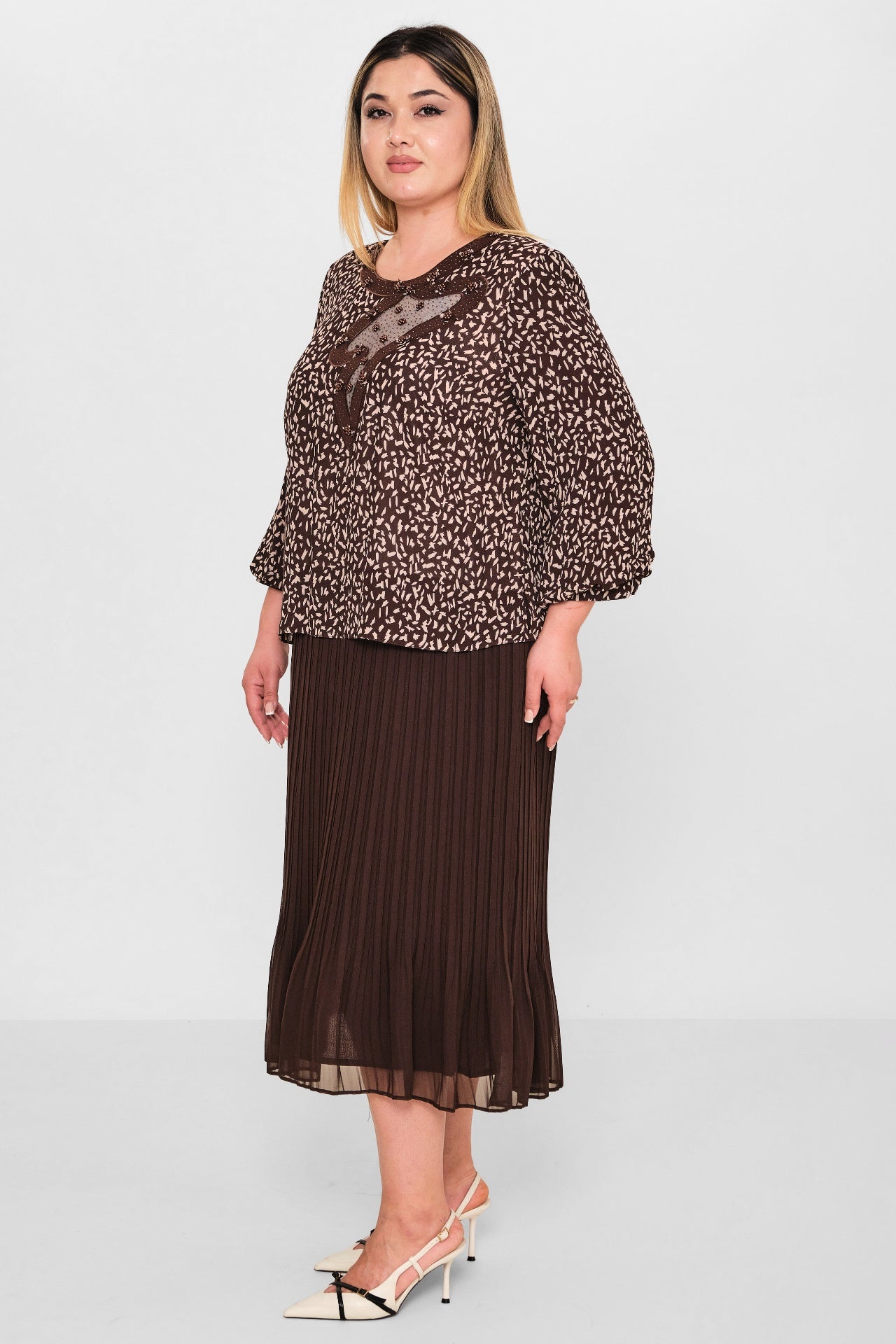 Gumanize - Plus Size Dress (GMZ2026-563-7968) - 8690200103254