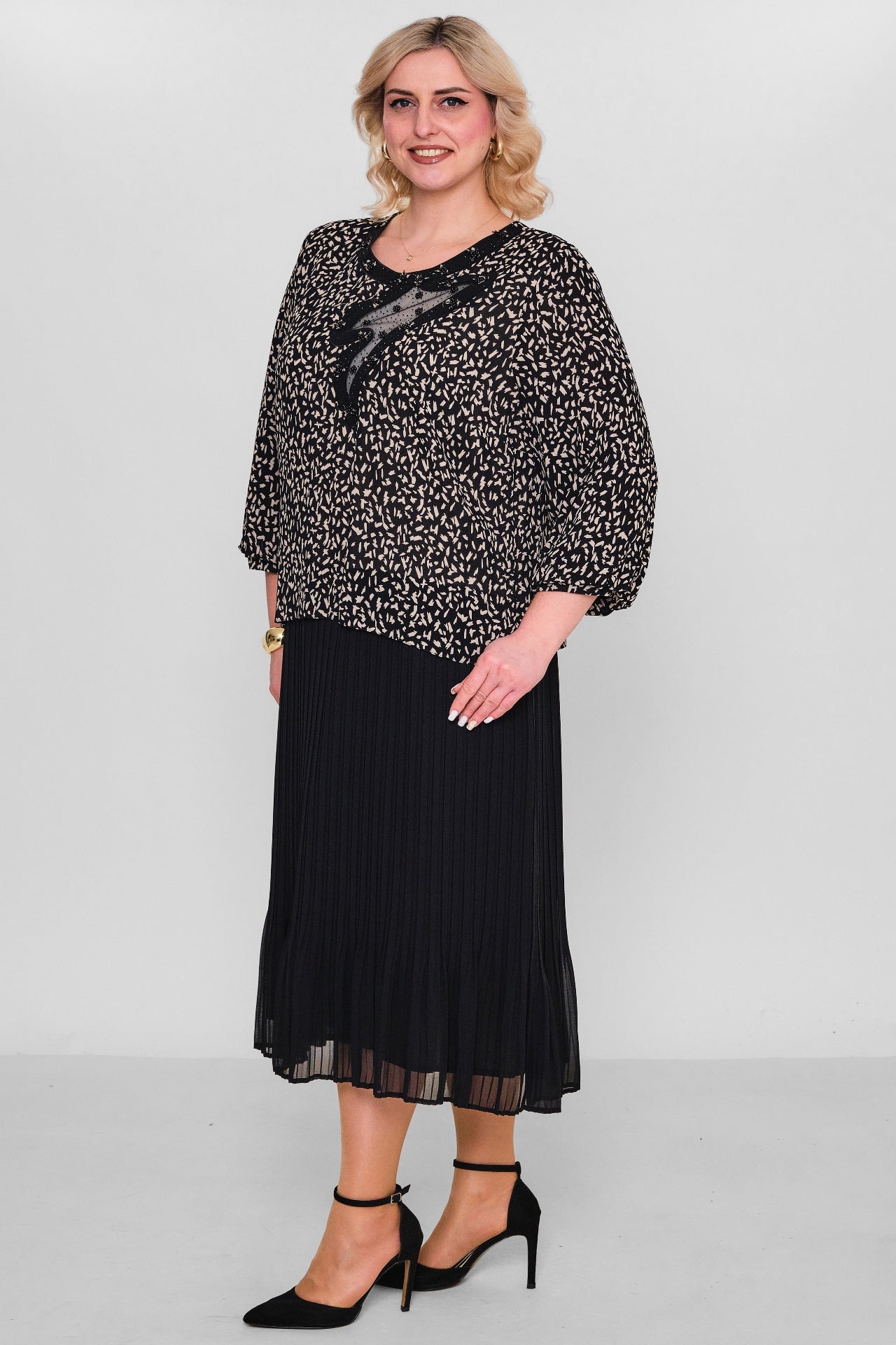 Gumanize - Extended Plus Size Dress (GMZ2026-568-7968) - 8690200103261