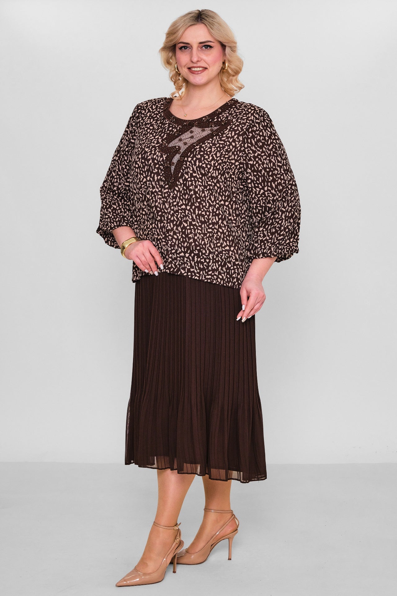 Gumanize - Extended Plus Size Dress (GMZ2026-568-7968) - 8690200103278