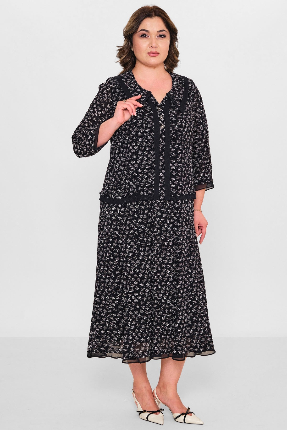 Gumanize - Plus Size Dress (GMZ2026-569-8076) - 8690200103292