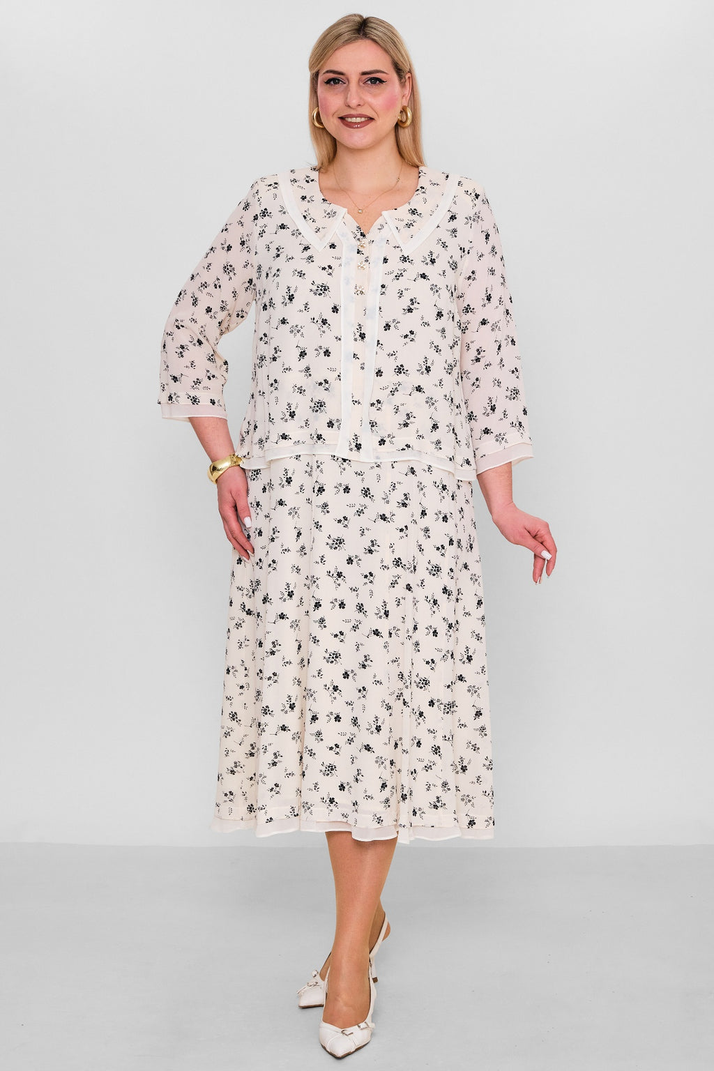 Gumanize - Extended Plus Size Dress (GMZ2026-570-8079) - 8690200103322