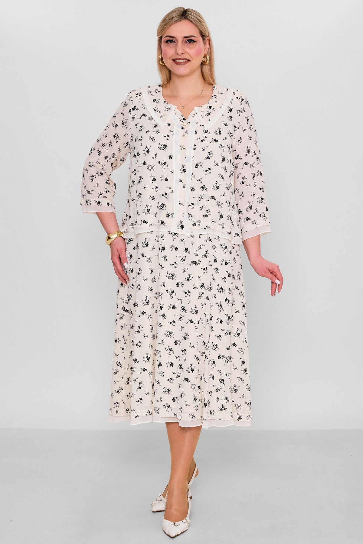 Gumanize - Extended Plus Size Dress (GMZ2026-570-8079) - 8690200103322
