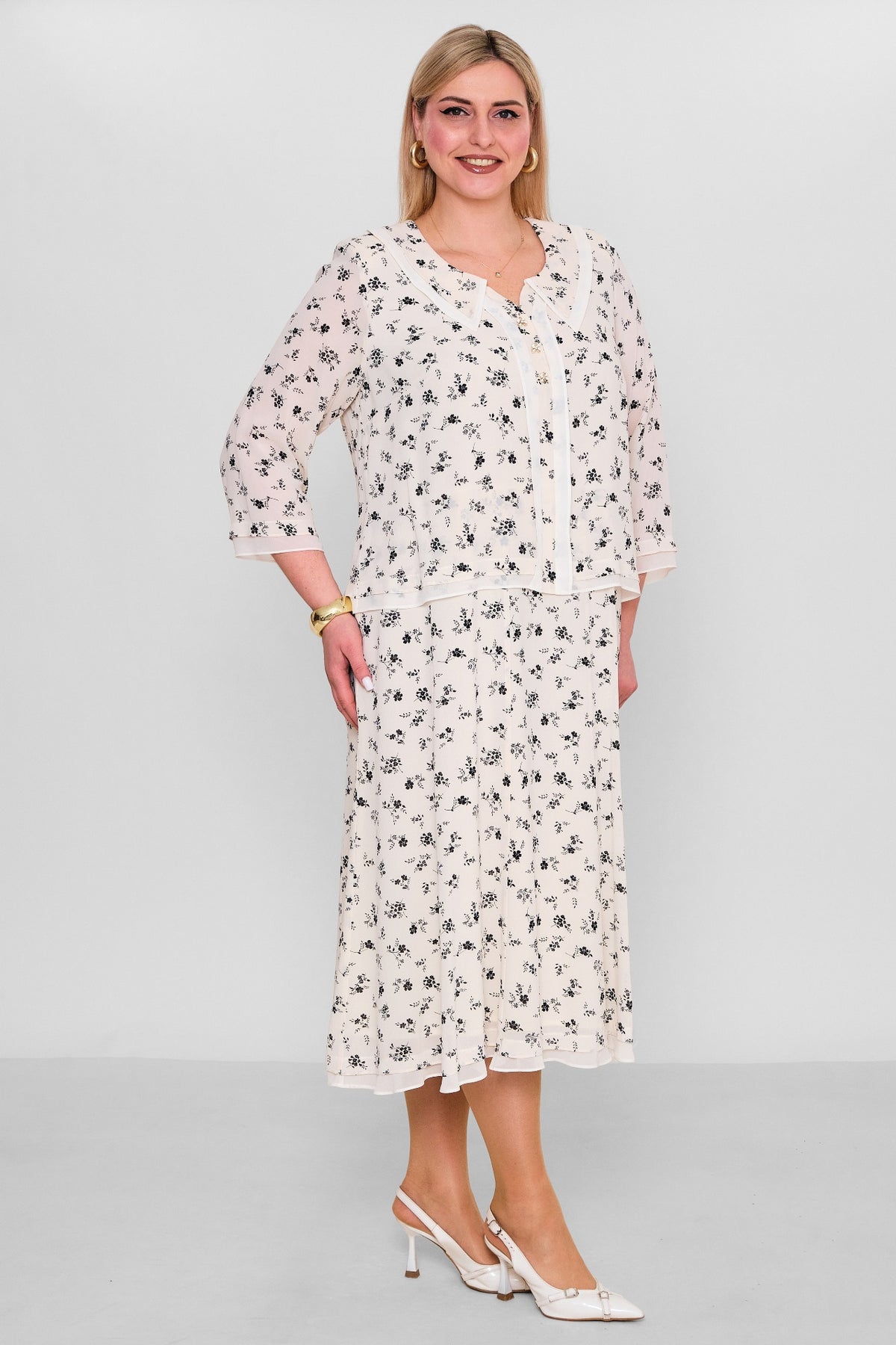 Gumanize - Extended Plus Size Dress (GMZ2026-570-8079) - 8690200103322