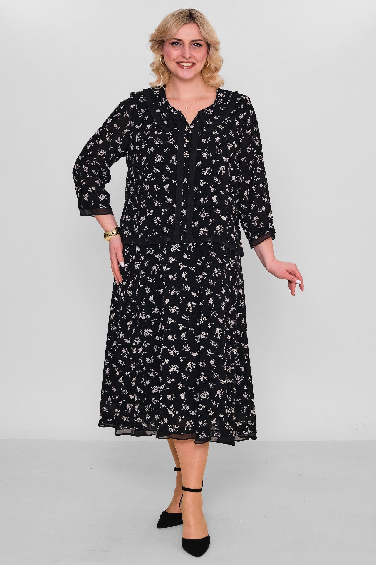 Gumanize - Extended Plus Size Dress (GMZ2026-570-8079) - 8690200103339