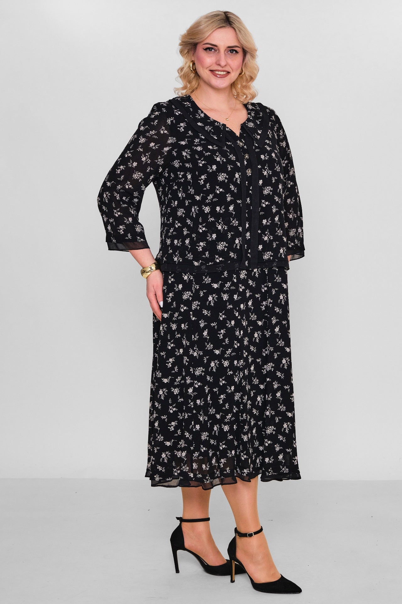 Gumanize - Extended Plus Size Dress (GMZ2026-570-8079) - 8690200103339