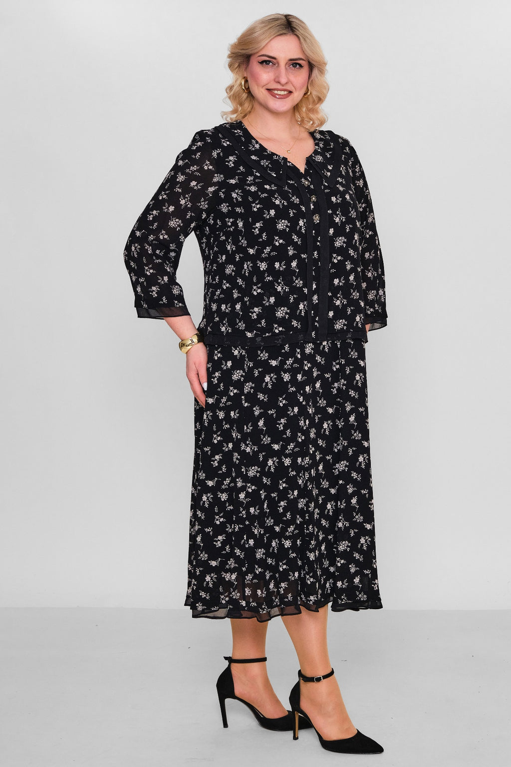 Gumanize - Extended Plus Size Dress (GMZ2026-570-8079) - 8690200103339