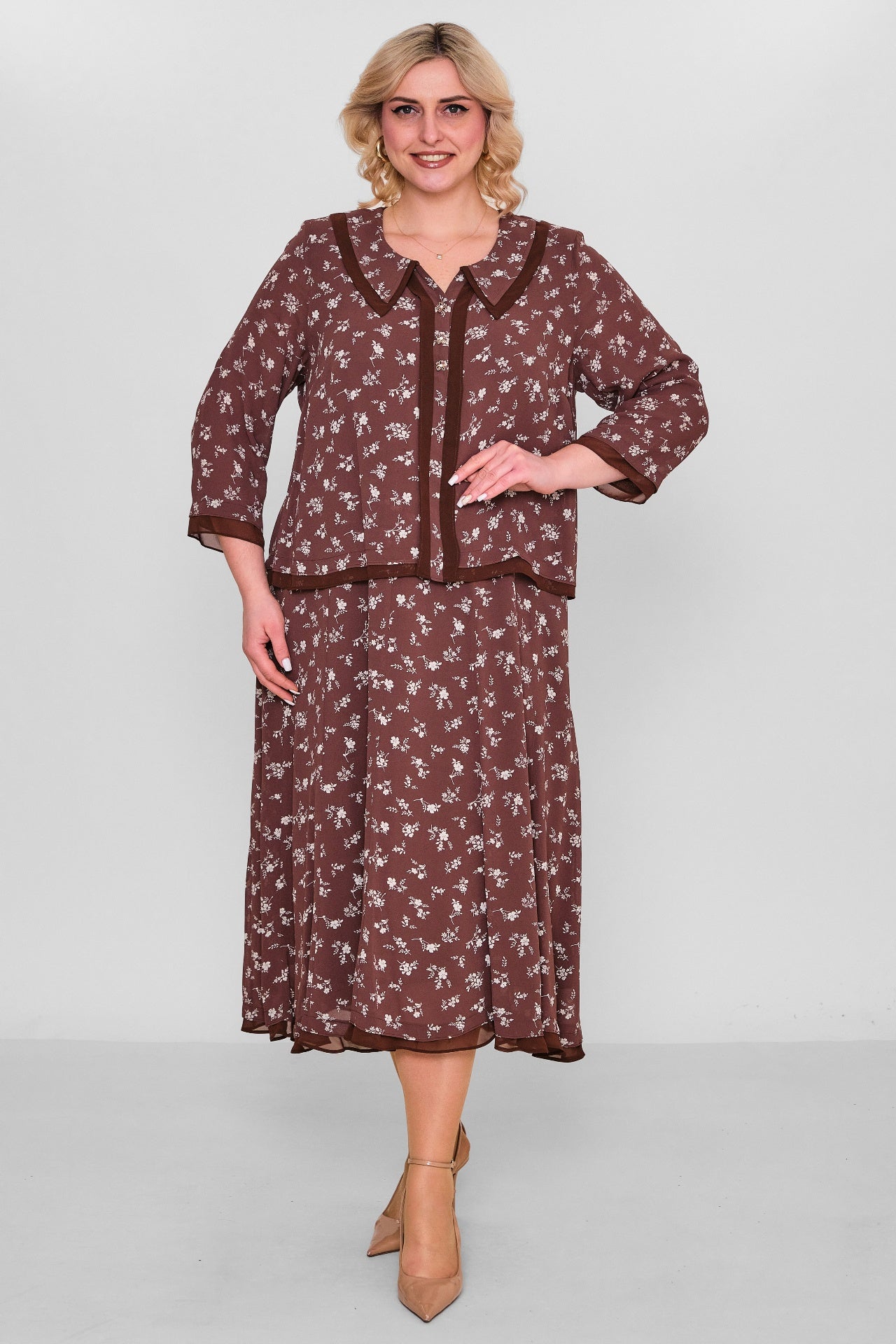 Gumanize - Extended Plus Size Dress (GMZ2026-570-8079) - 8690200103346