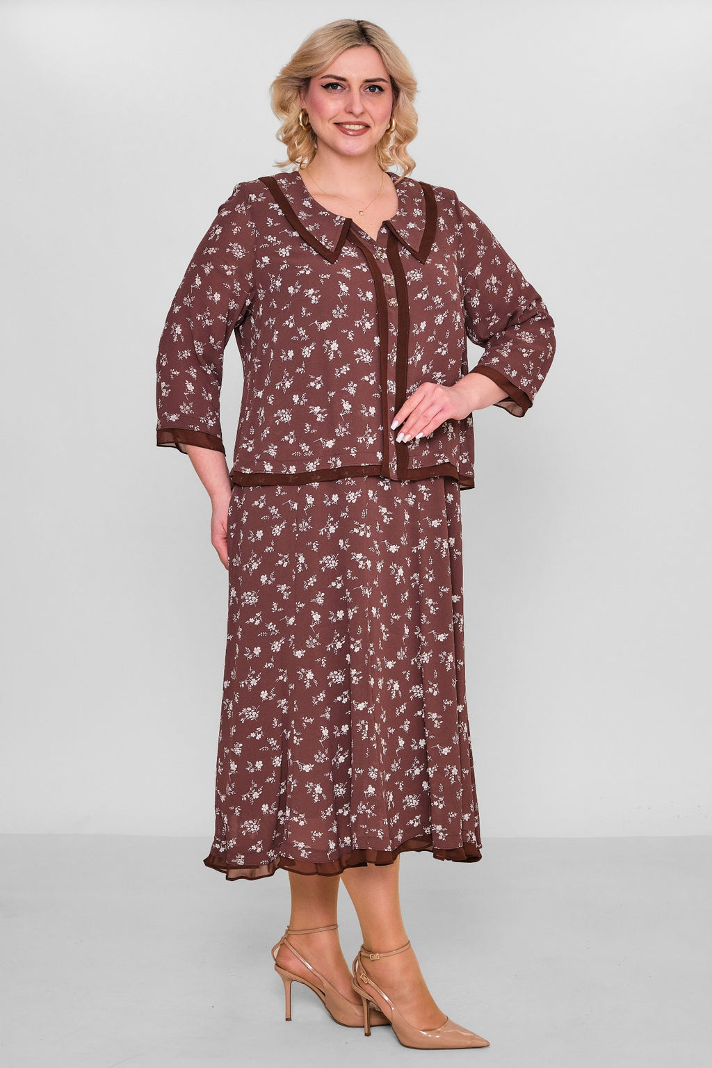 Gumanize - Extended Plus Size Dress (GMZ2026-570-8079) - 8690200103346