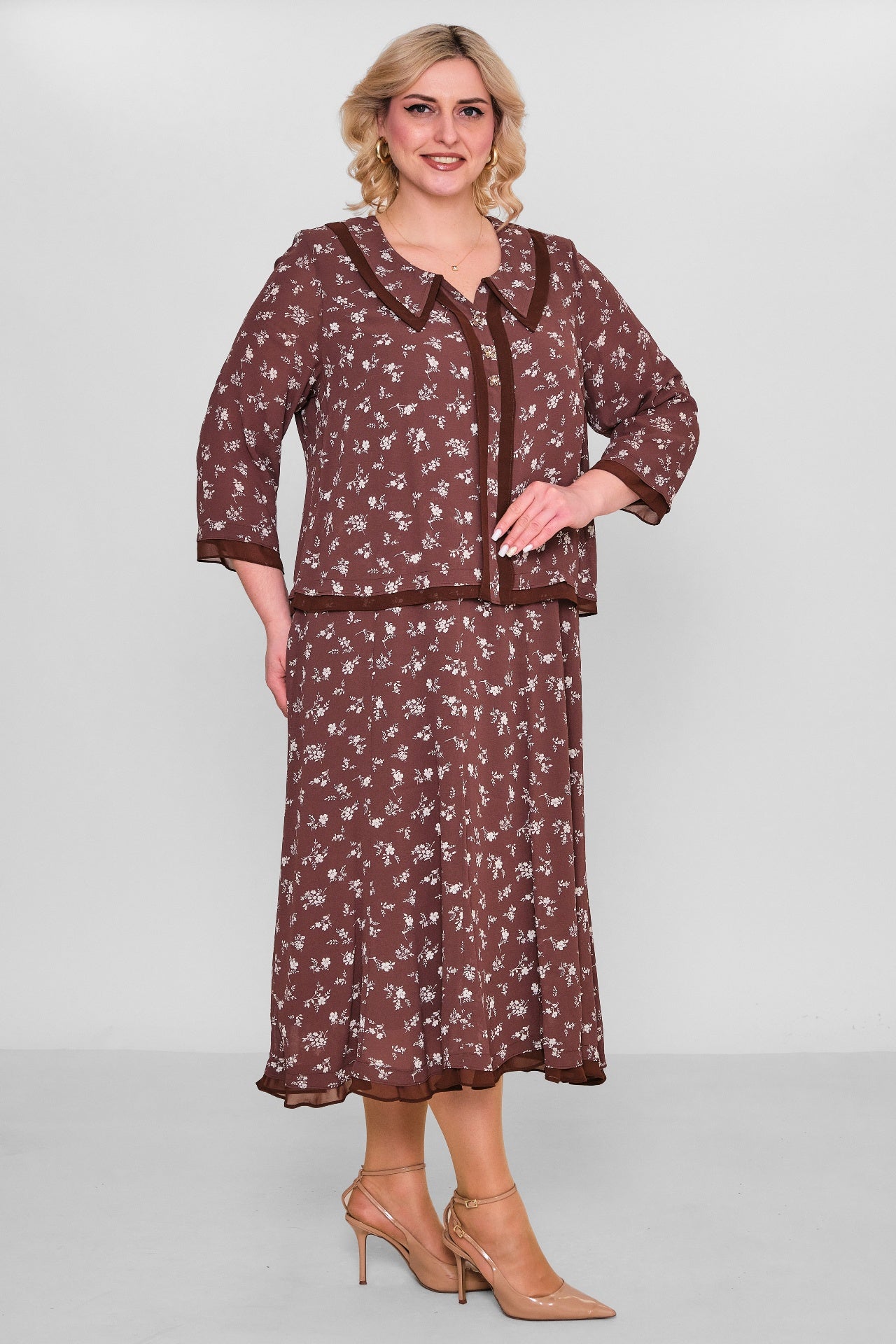Gumanize - Extended Plus Size Dress (GMZ2026-570-8079) - 8690200103346