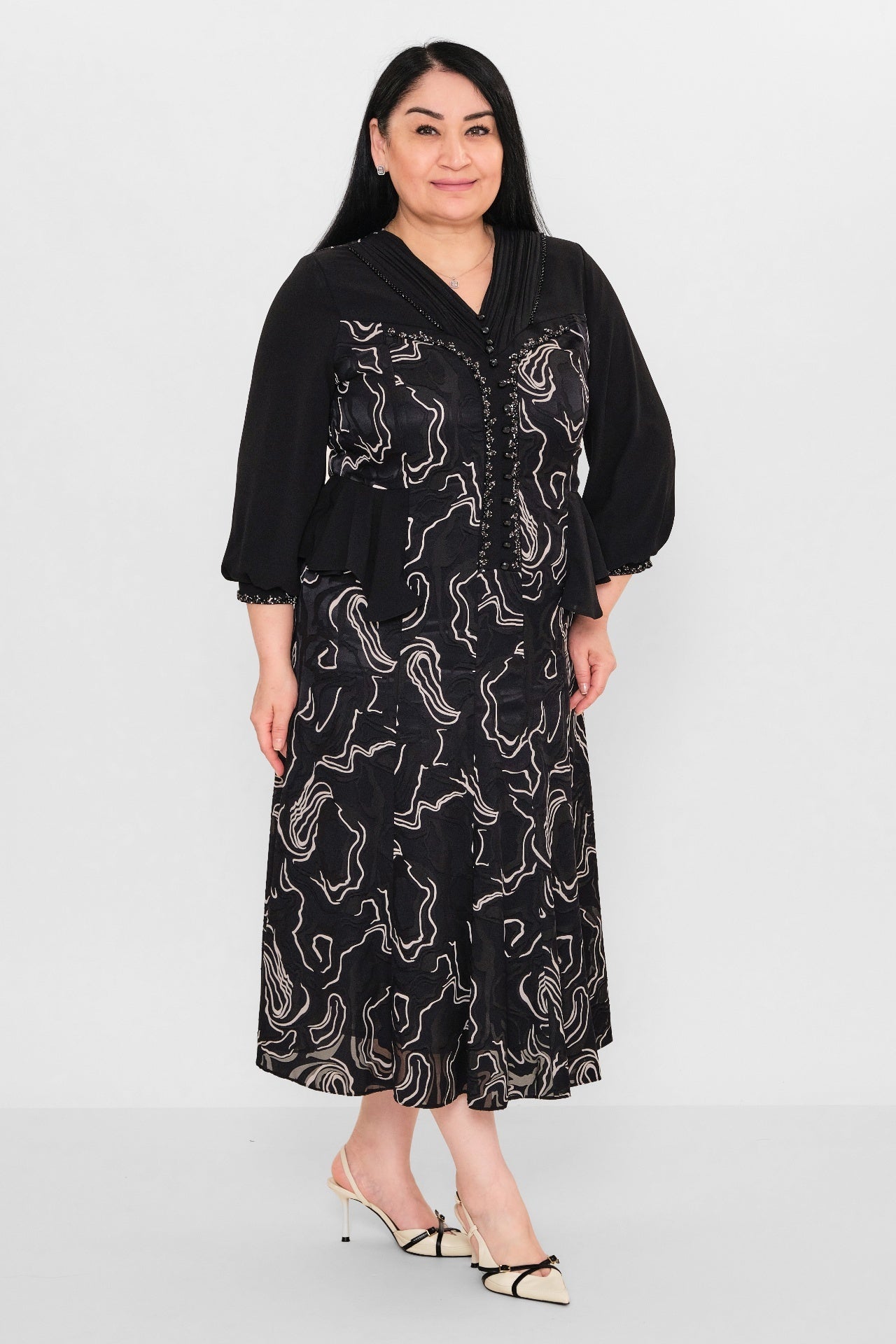 Gumanize - Extended Plus Size Dress (GMZ2026-573-7980) - 8690200103353