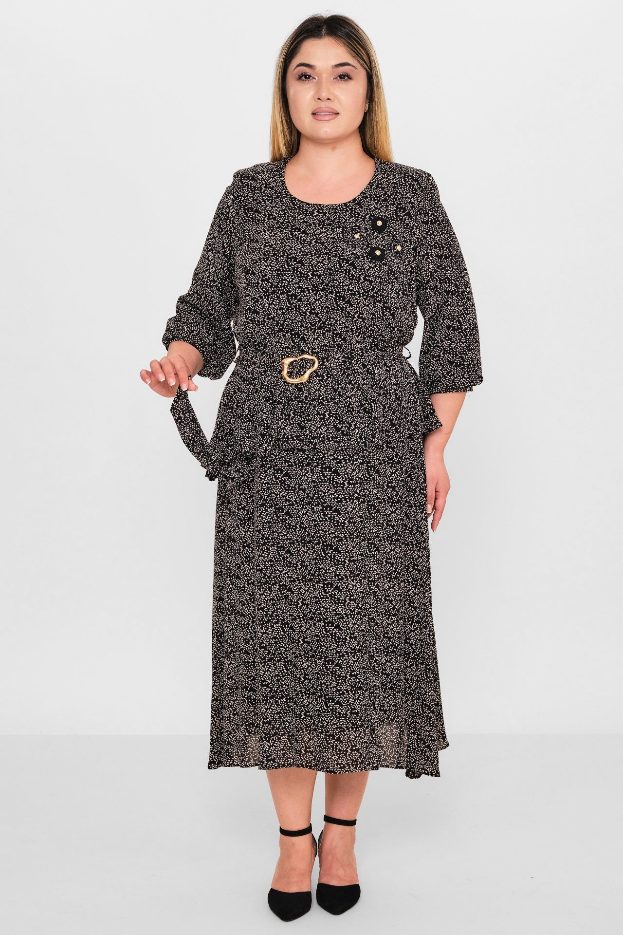 Gumanize - Plus Size Dress (GMZ2026-596-7934) - 8690200103377
