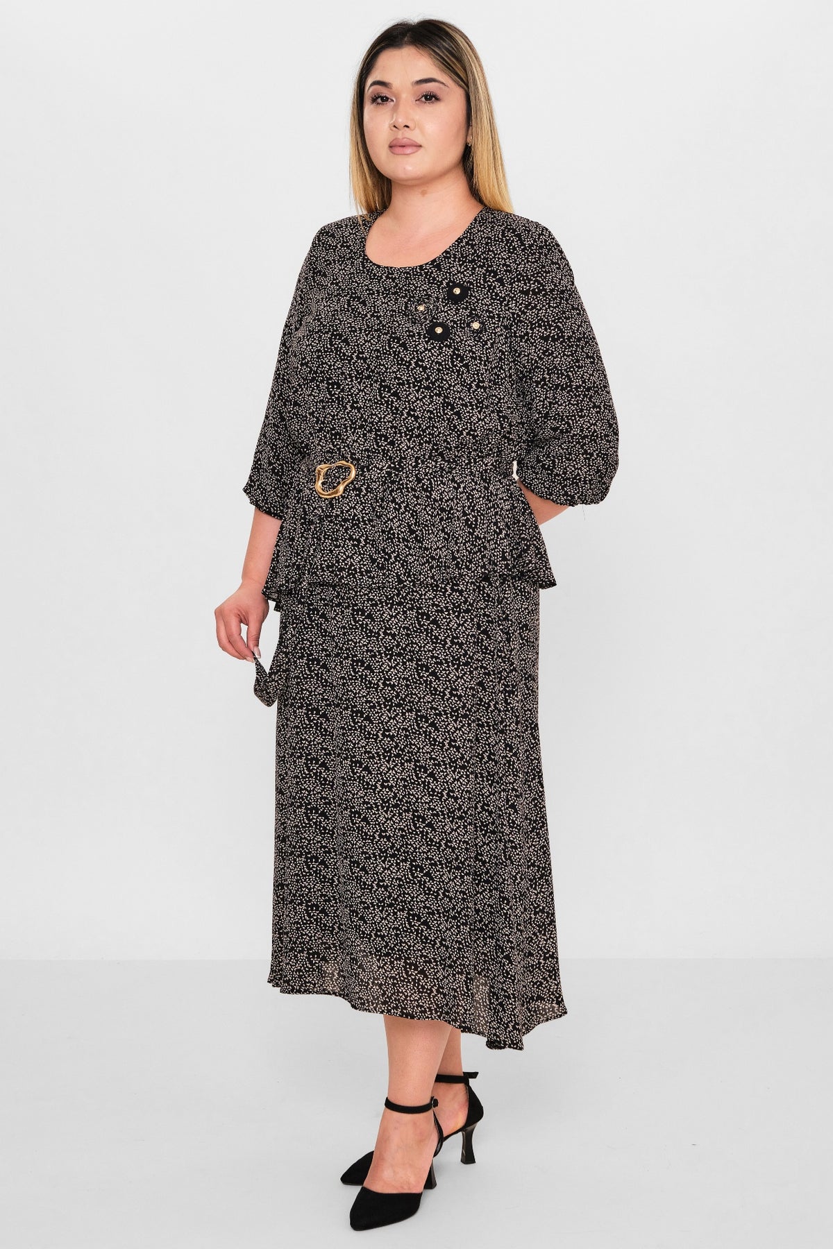 Gumanize - Plus Size Dress (GMZ2026-596-7934) - 8690200103377