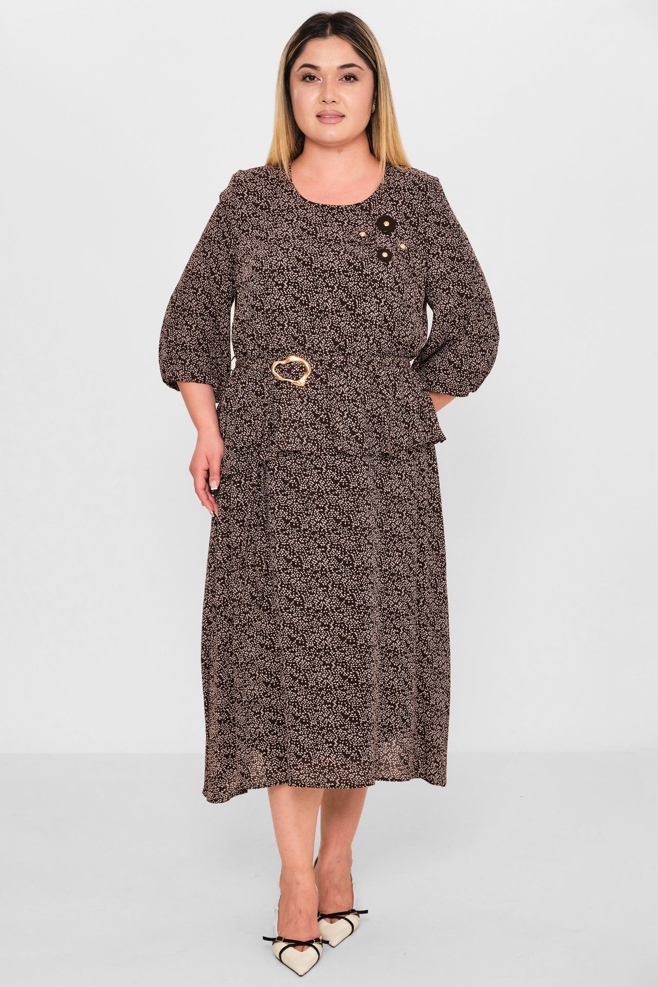 Gumanize - Plus Size Dress (GMZ2026-596-7934) - 8690200103384
