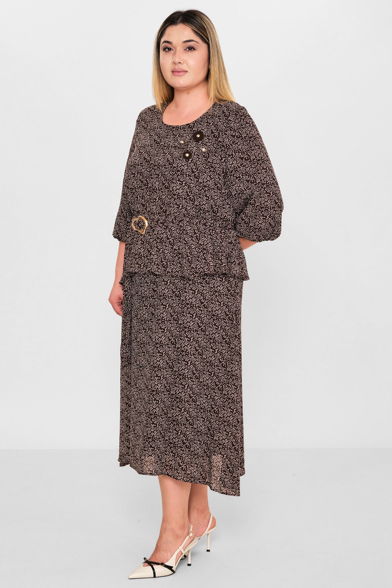 Gumanize - Plus Size Dress (GMZ2026-596-7934) - 8690200103384