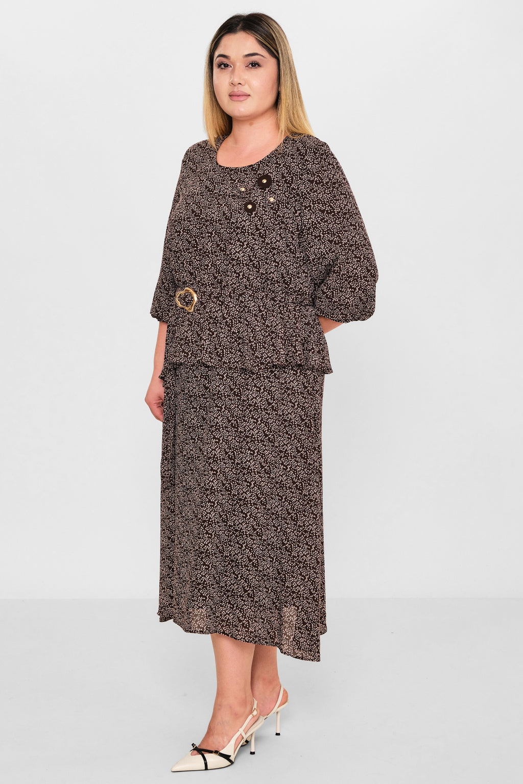 Gumanize - Plus Size Dress (GMZ2026-596-7934) - 8690200103384