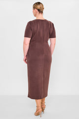 Laluce - Plus Size Dress (L2.Y26.ELB.2E668) - 8690200103544