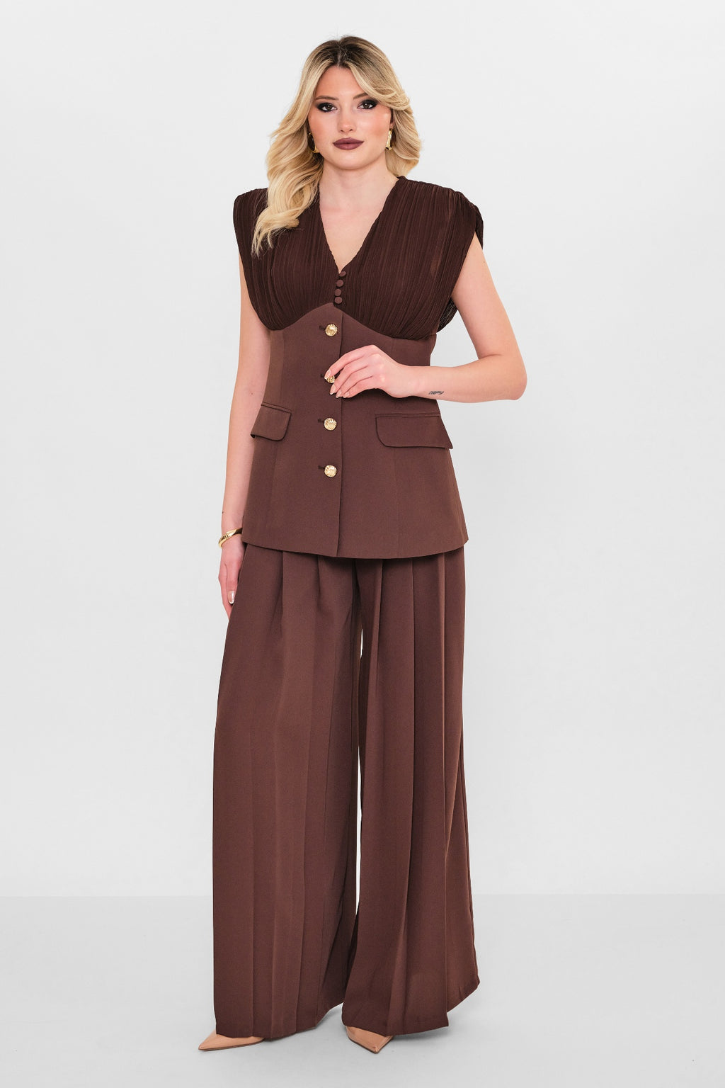 Fever - Plus Size Waistcoat (FVR26Y15010) - 8690200104930