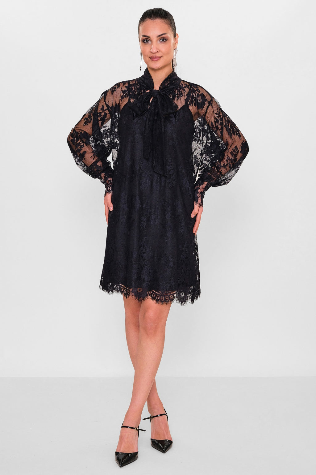 Greencountry - Plus Size Dress (GRC26Y5844-Y) - 8690200105333