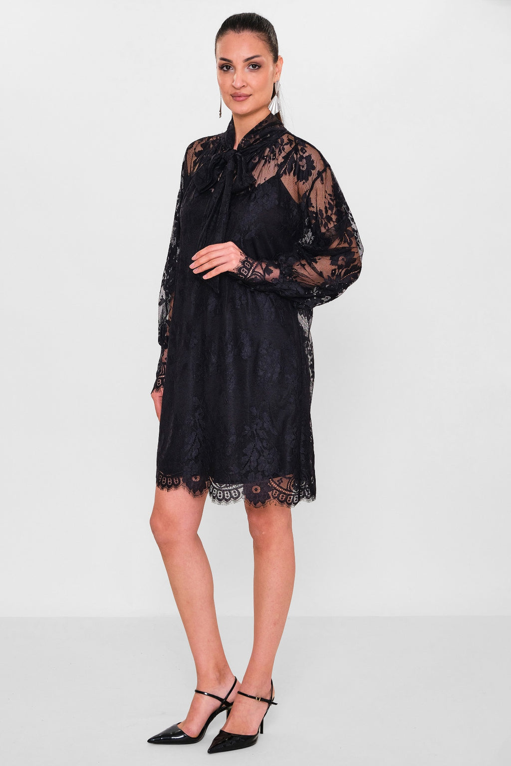 Greencountry - Plus Size Dress (GRC26Y5844-Y) - 8690200105333