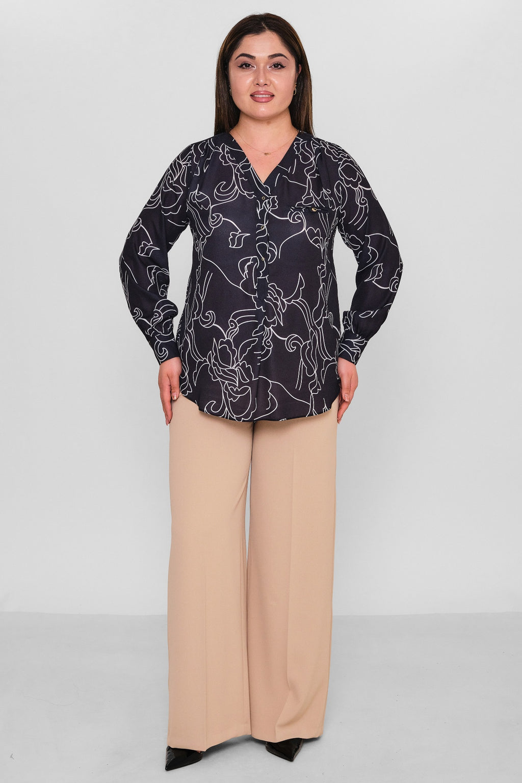 Selen - Plus Size Blouse (SLN26Y560252) - 8690200105906