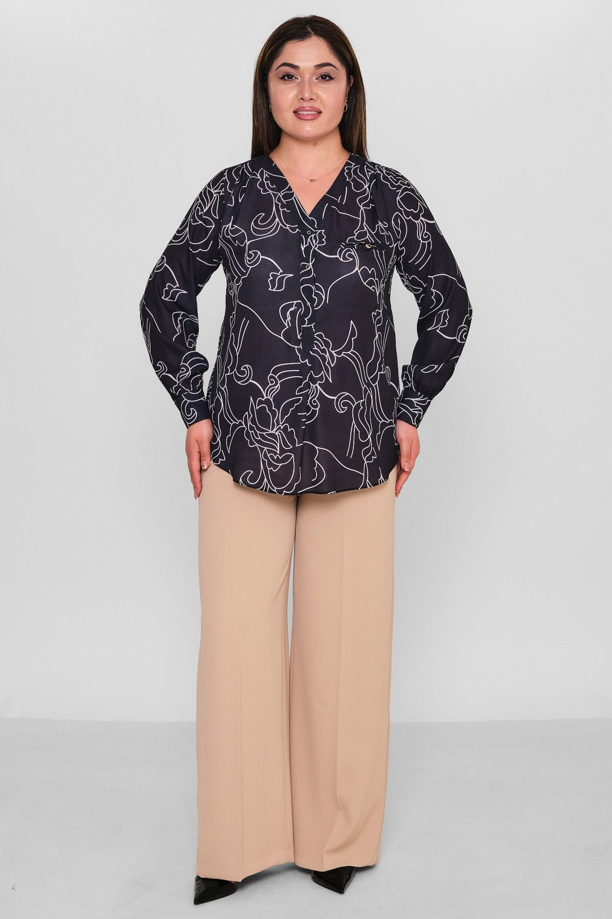 Selen - Plus Size Blouse (SLN26Y560252) - 8690200105906