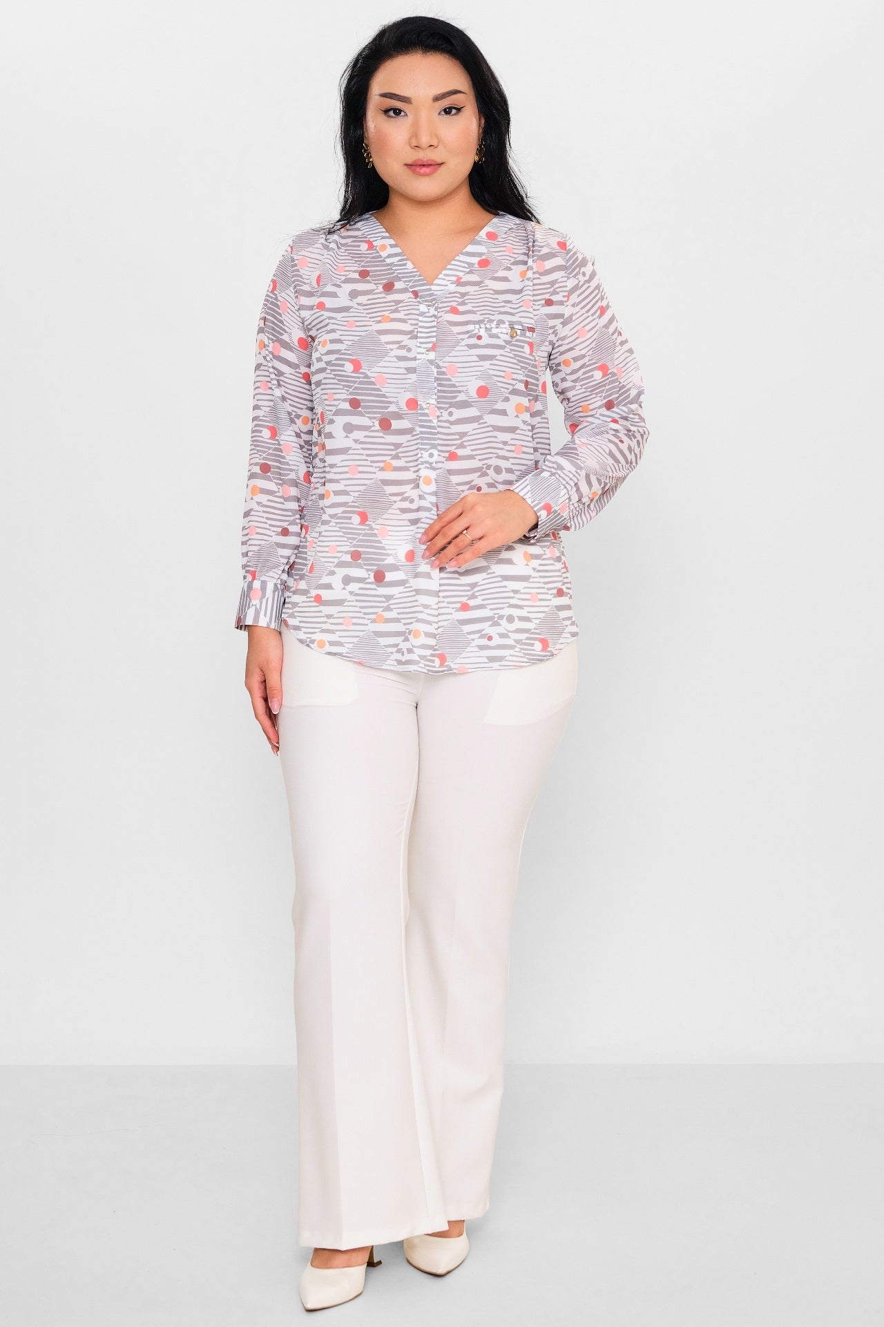 Selen - Plus Size Blouse (SLN26Y560252) - 8690200105937