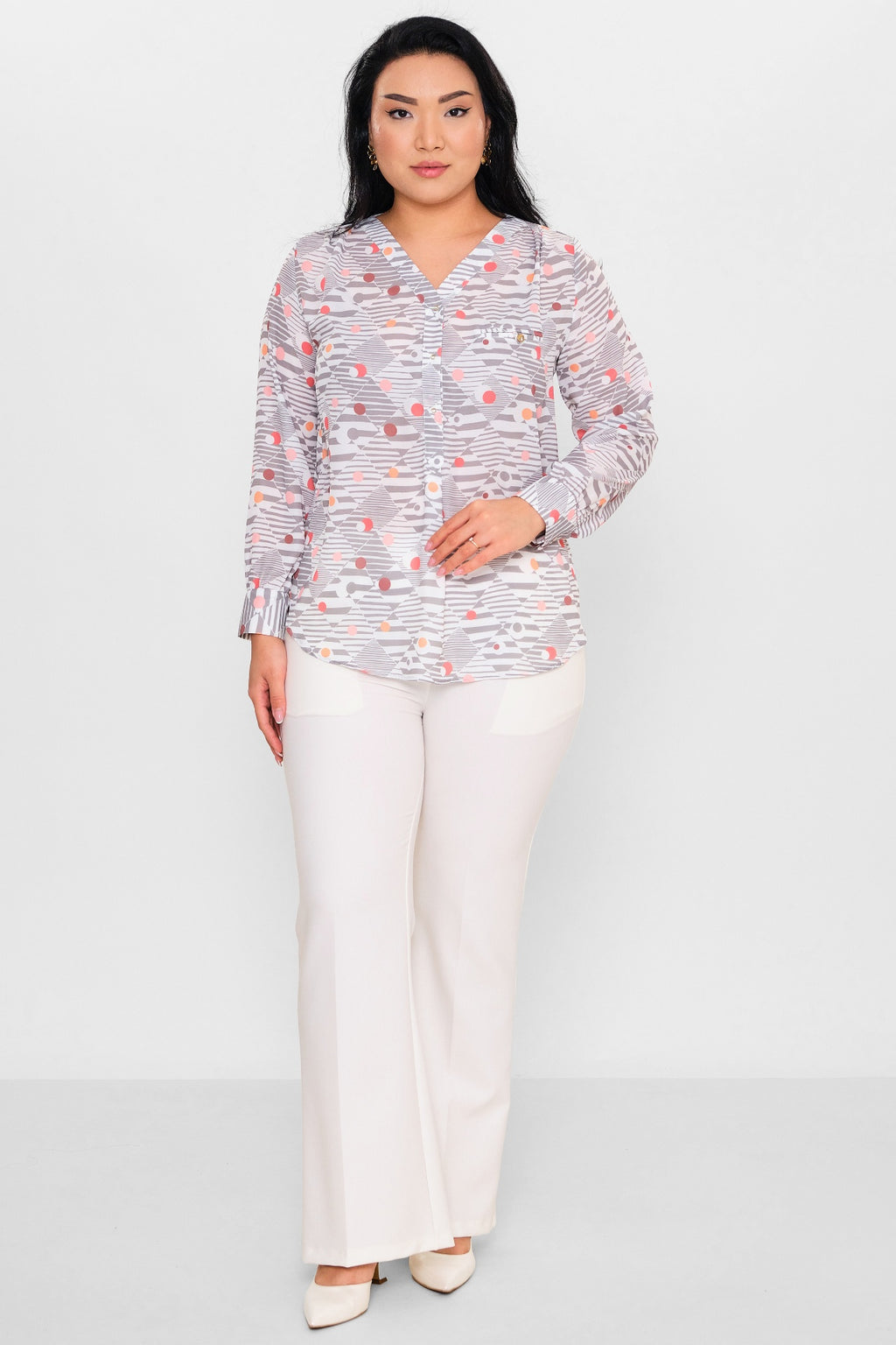 Selen - Plus Size Blouse (SLN26Y560252) - 8690200105937
