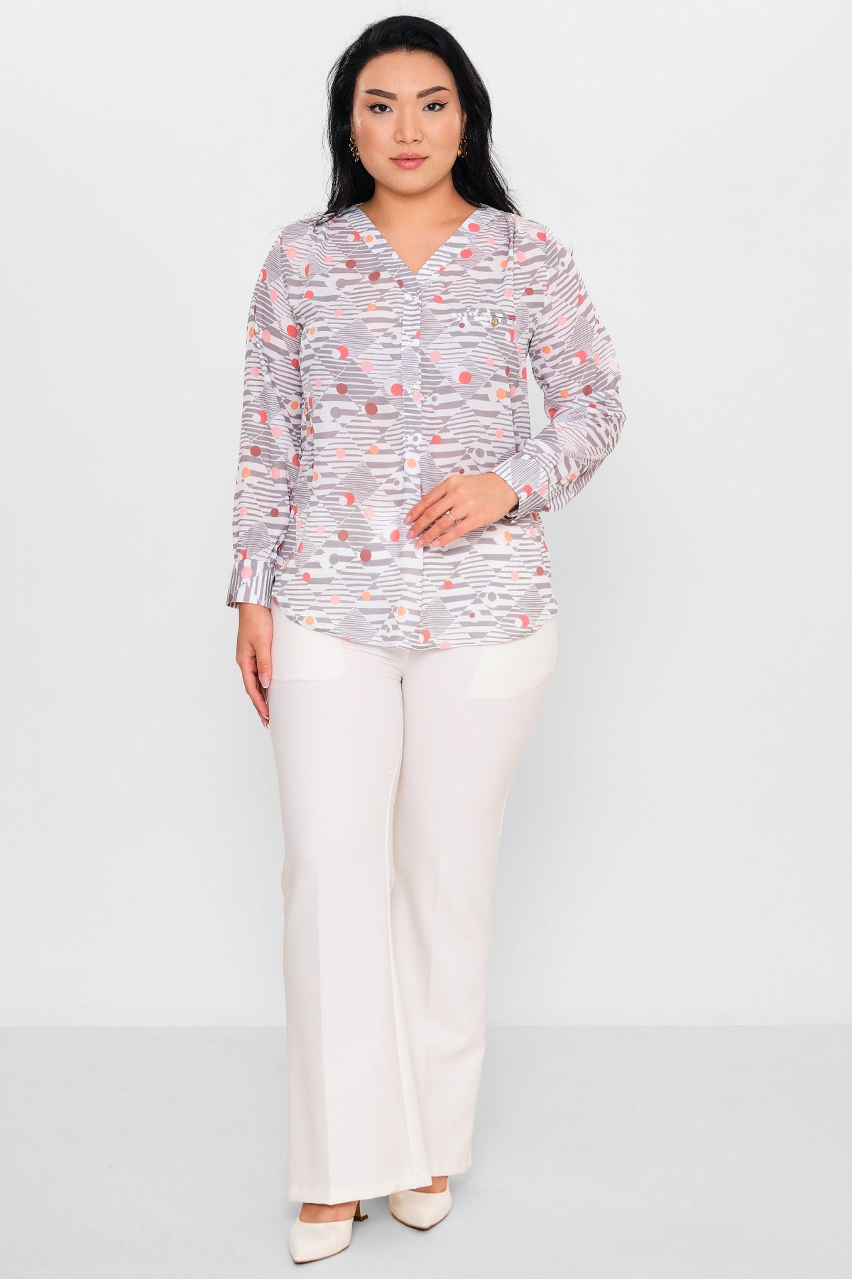Selen - Plus Size Blouse (SLN26Y560252) - 8690200105937