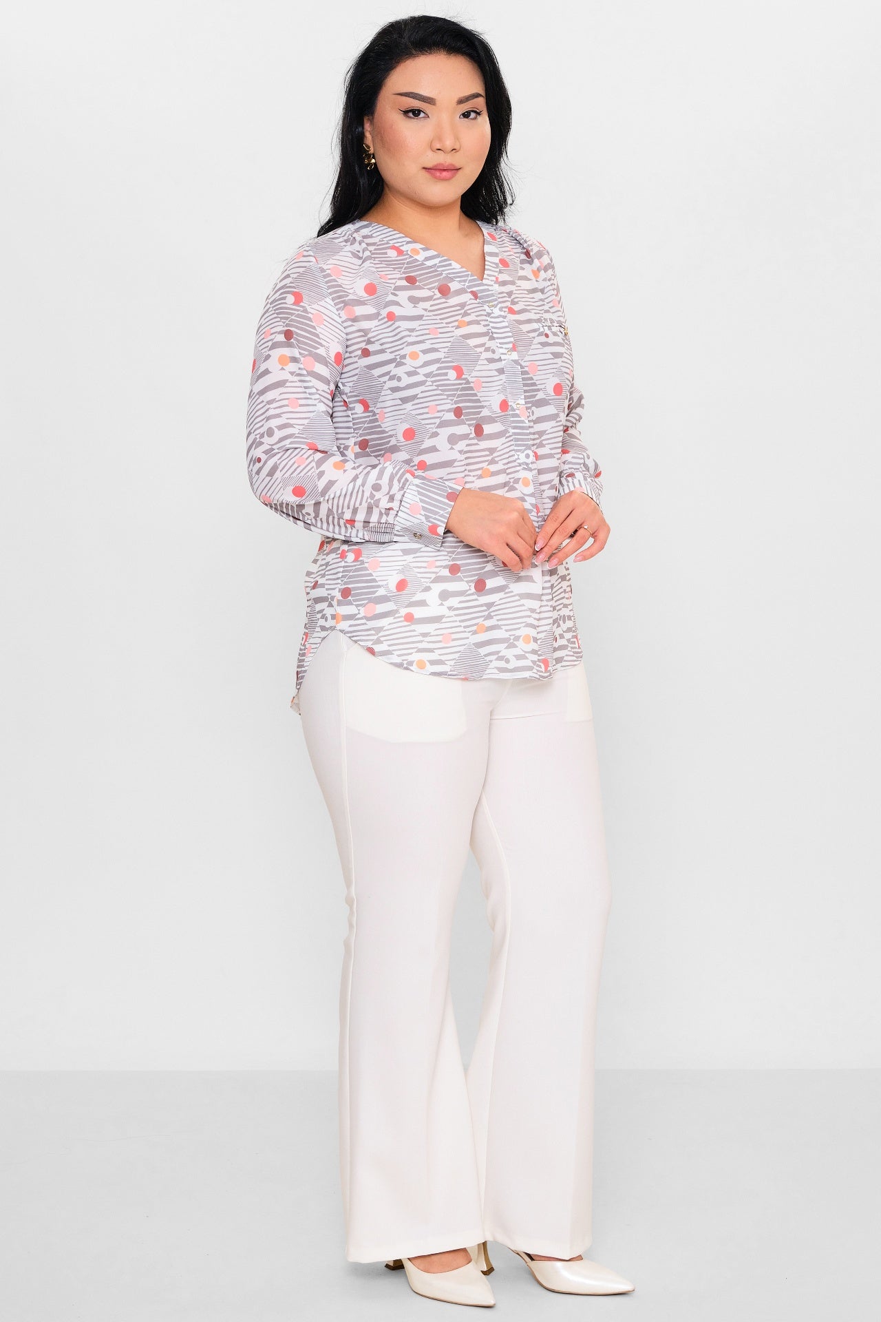 Selen - Plus Size Blouse (SLN26Y560252) - 8690200105937