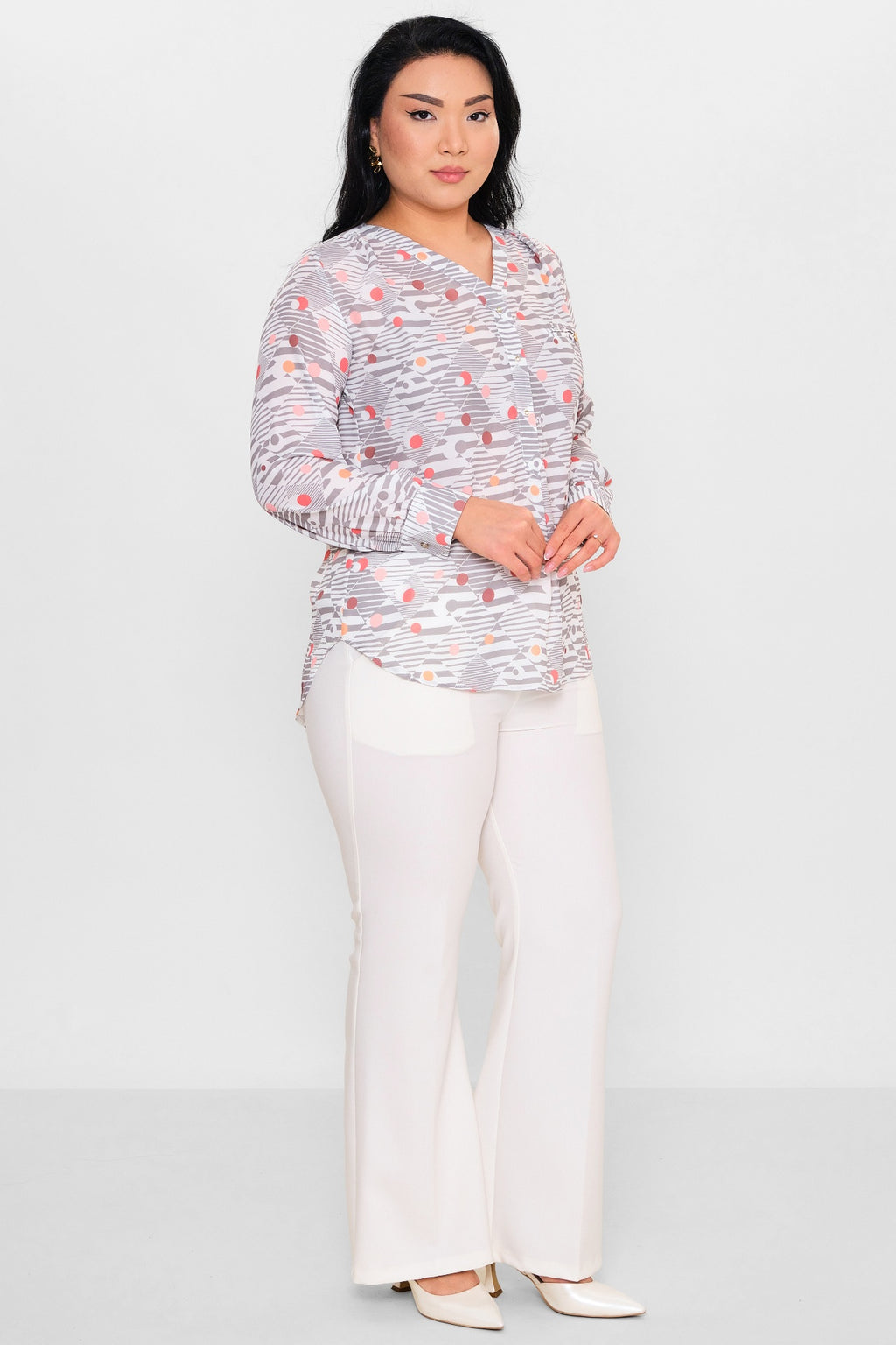 Selen - Plus Size Blouse (SLN26Y560252) - 8690200105937