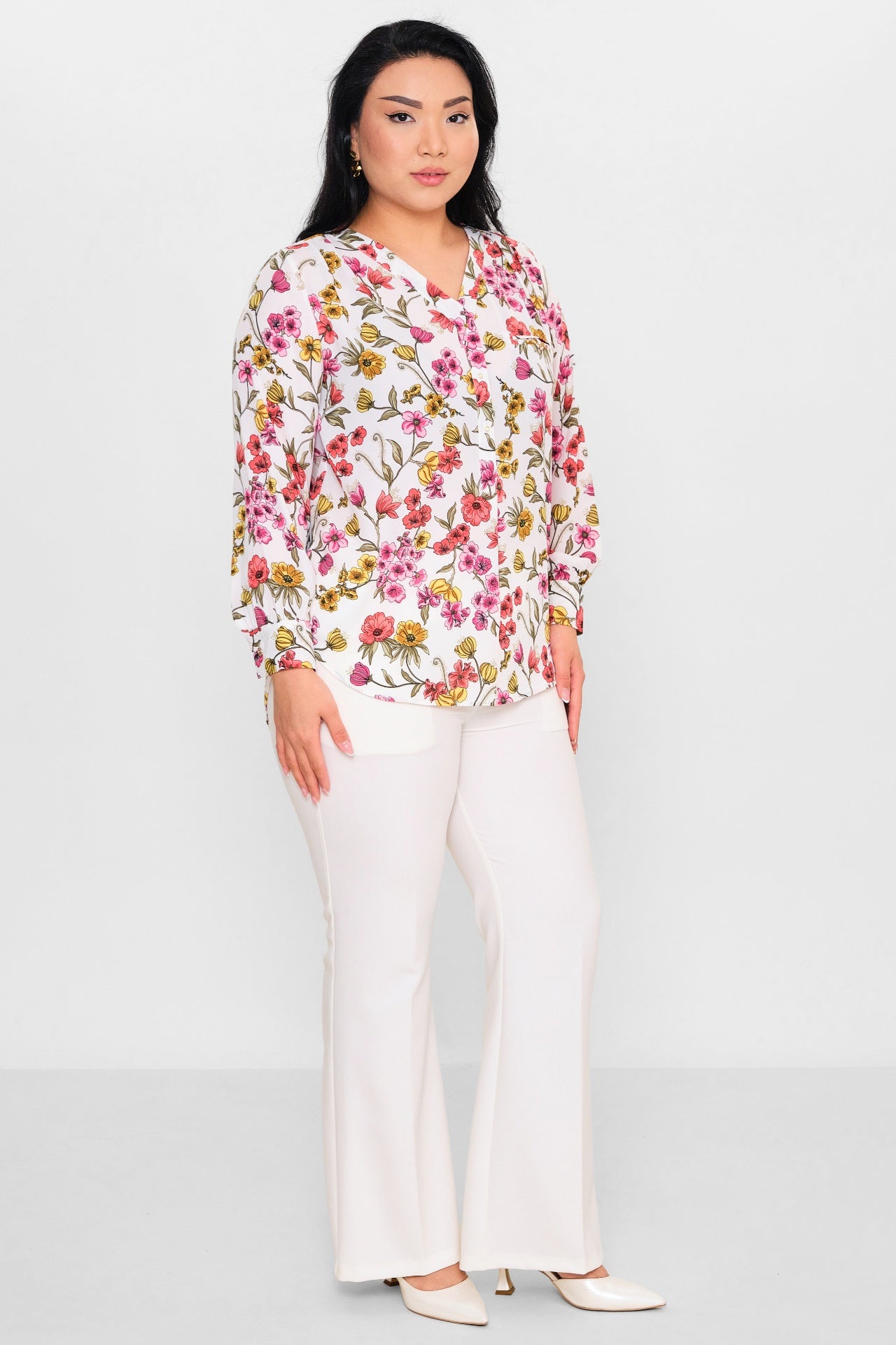 Selen - Plus Size Blouse (SLN26Y560252) - 8690200105951