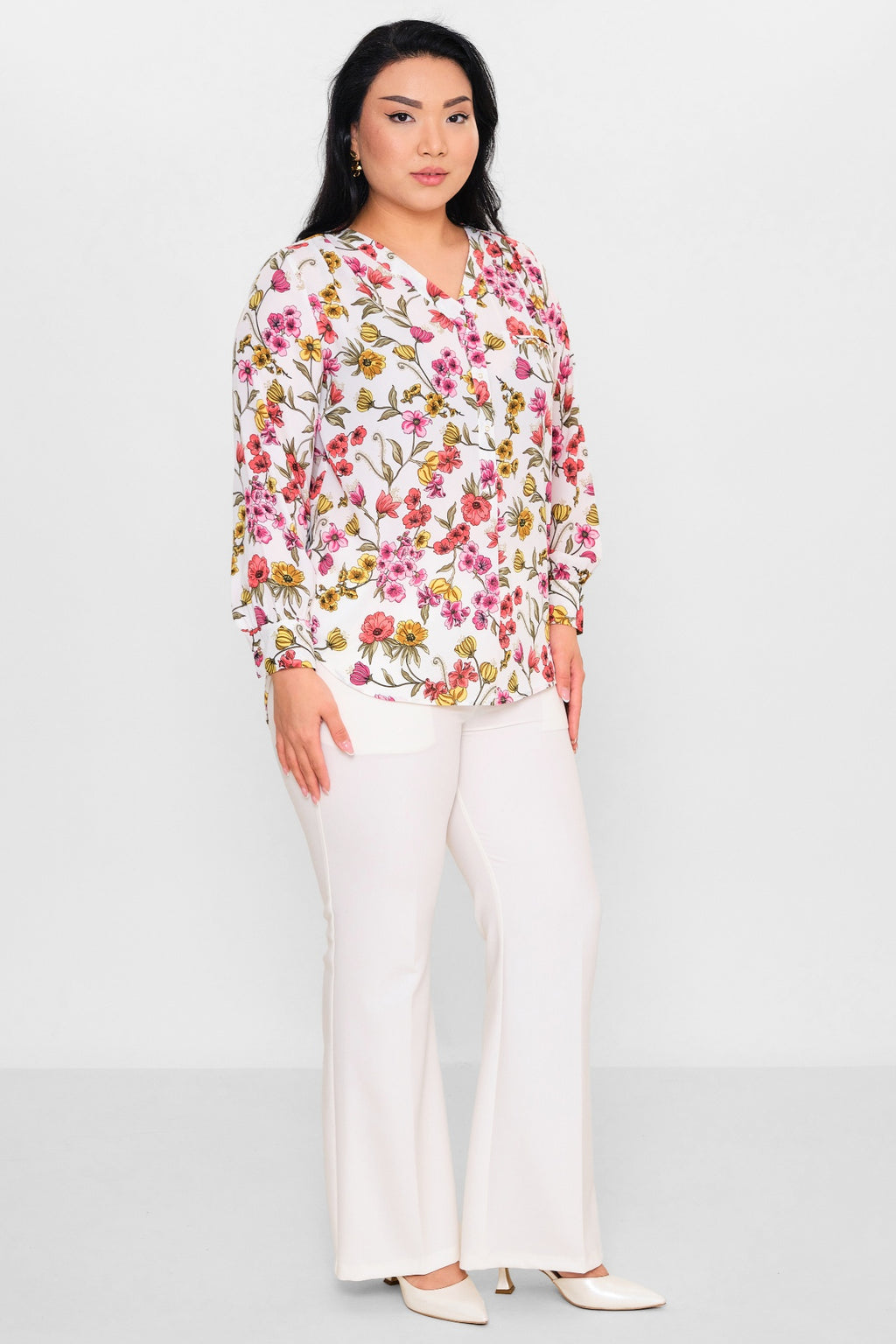 Selen - Plus Size Blouse (SLN26Y560252) - 8690200105951