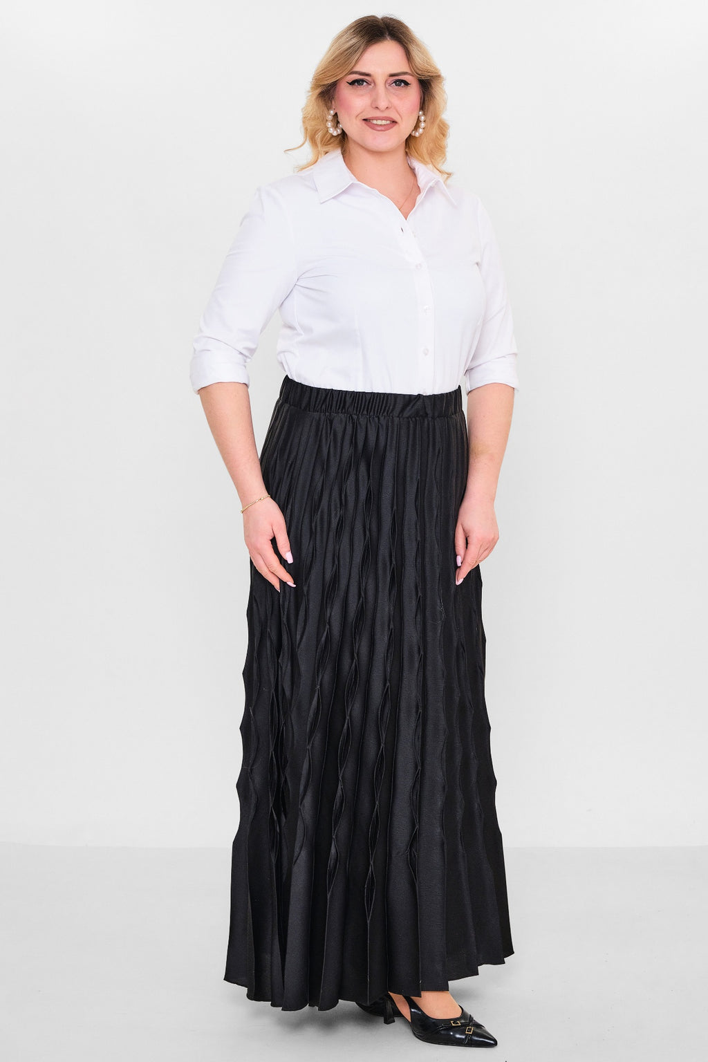 Myraang - Plus Size Skirt (MRG26Y08-8431) - 8690200106040