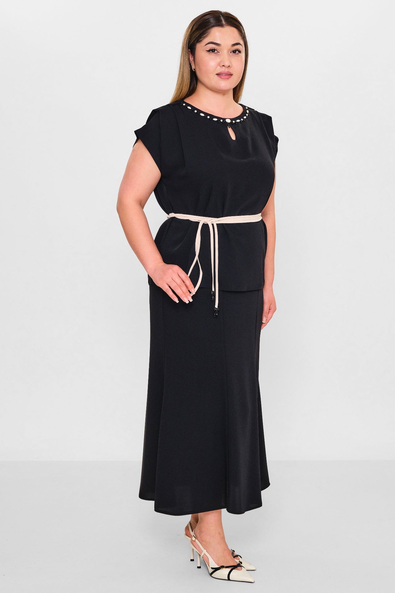 Dress port - Plus Size Suit (DSP26Y3419) - 8690200106286